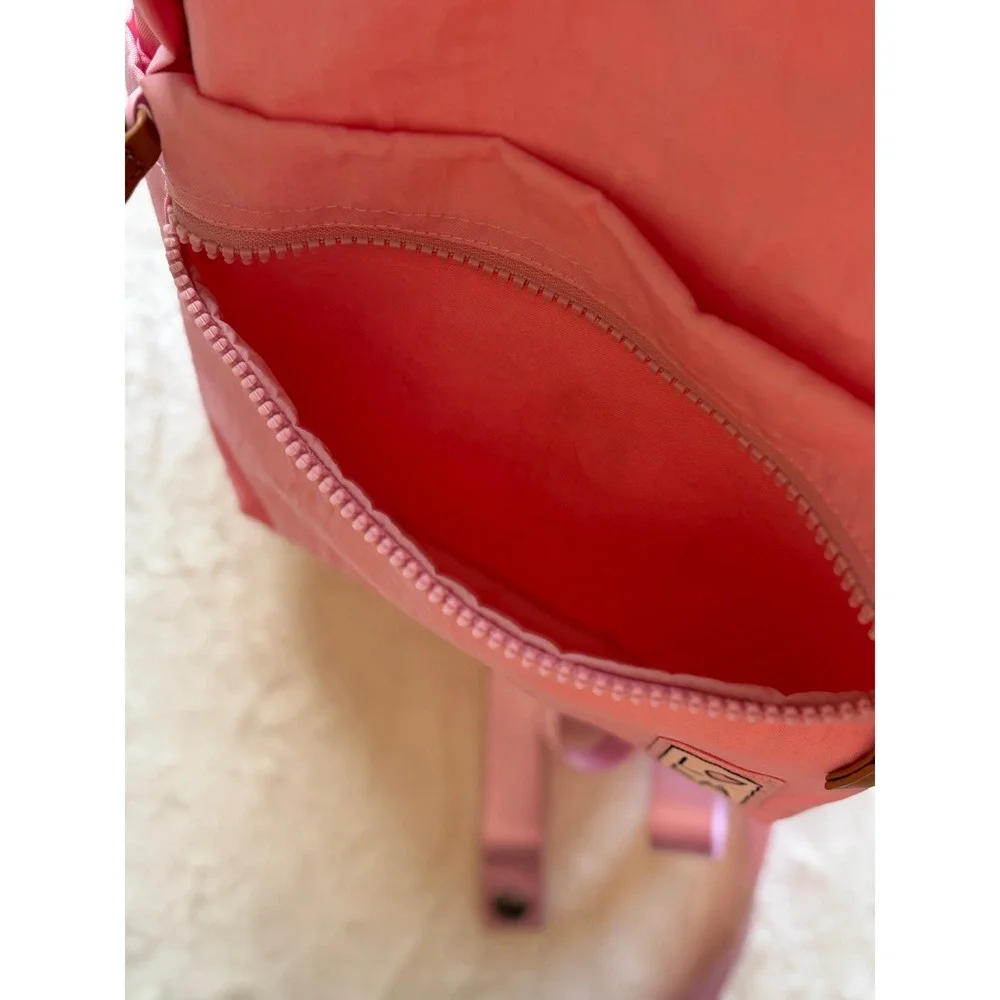 LOLA California Starchild Pink Crinkle Nylon Mini Backpack Kids OS Excellent